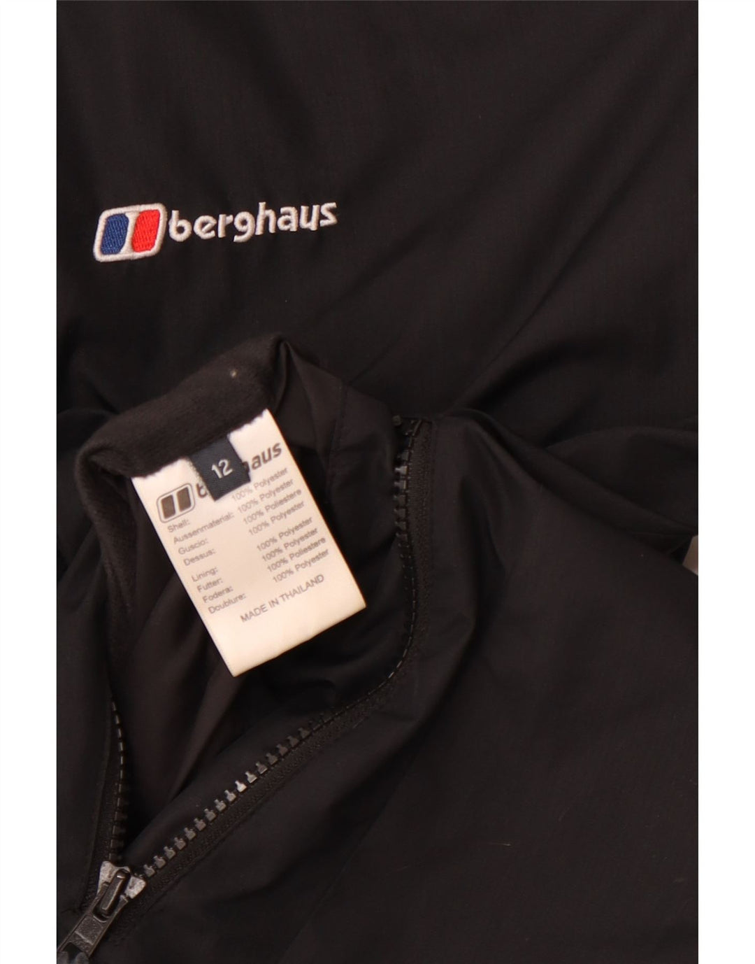 BERGHAUS Womens Reversible Jacket UK 12 Medium  Black Polyester