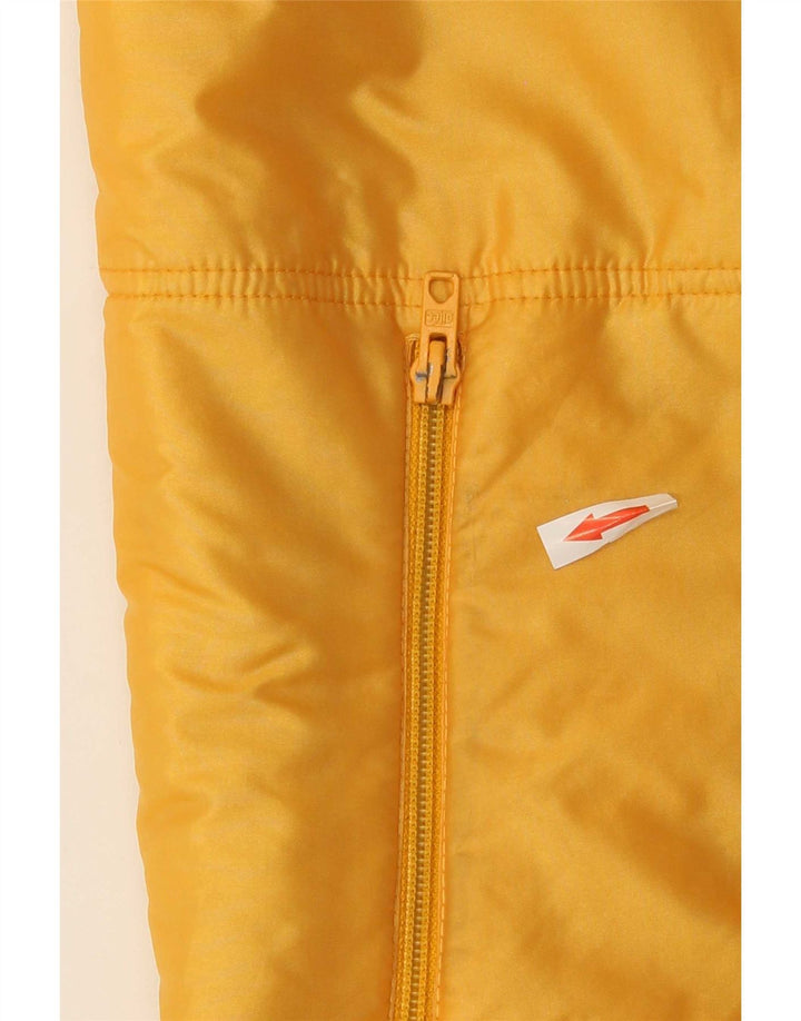 Vintage Womens Gilet IT 46 Large Yellow Floral Polyamide