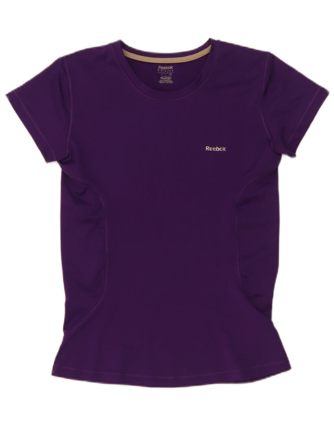 Reebok Womens T-Shirt Top UK 12 Medium Purple Polyester