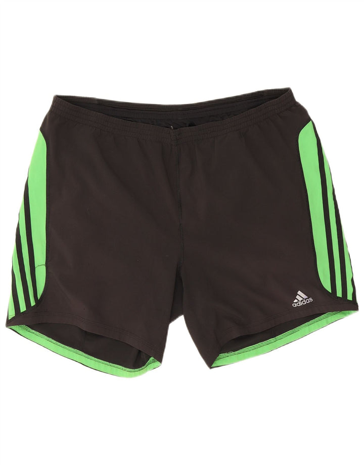 Adidas Mens Climacool Sport Shorts XL Black Colourblock Polyester