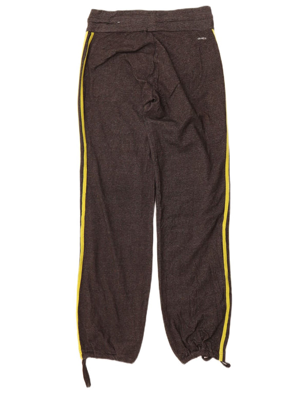 Adidas Womens Climalite Tracksuit Trousers Joggers UK 4/6 XS  Grey Cotton