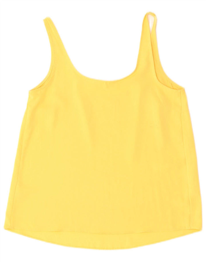 PRIMARK Womens Cami Top UK 8 Small  Yellow Polyester