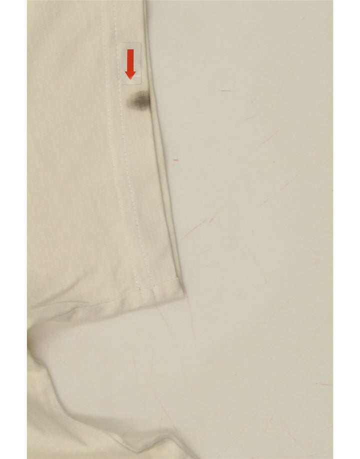 STARTER Mens Graphic T-Shirt Top Medium White Cotton Vintage Starter and Second-Hand Starter from Messina Hembry 