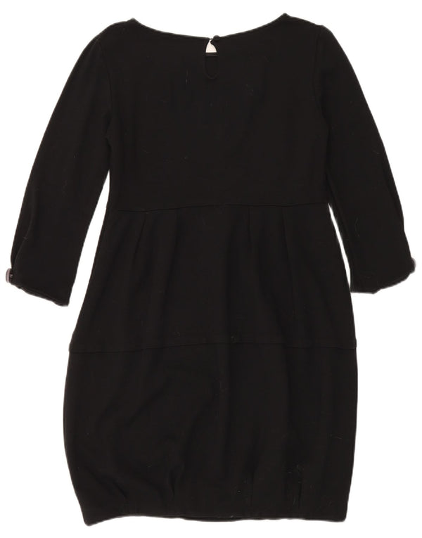 Max & Co. Womens 3/4 Sleeve Bubble Dress UK 14 Large Black Viscose