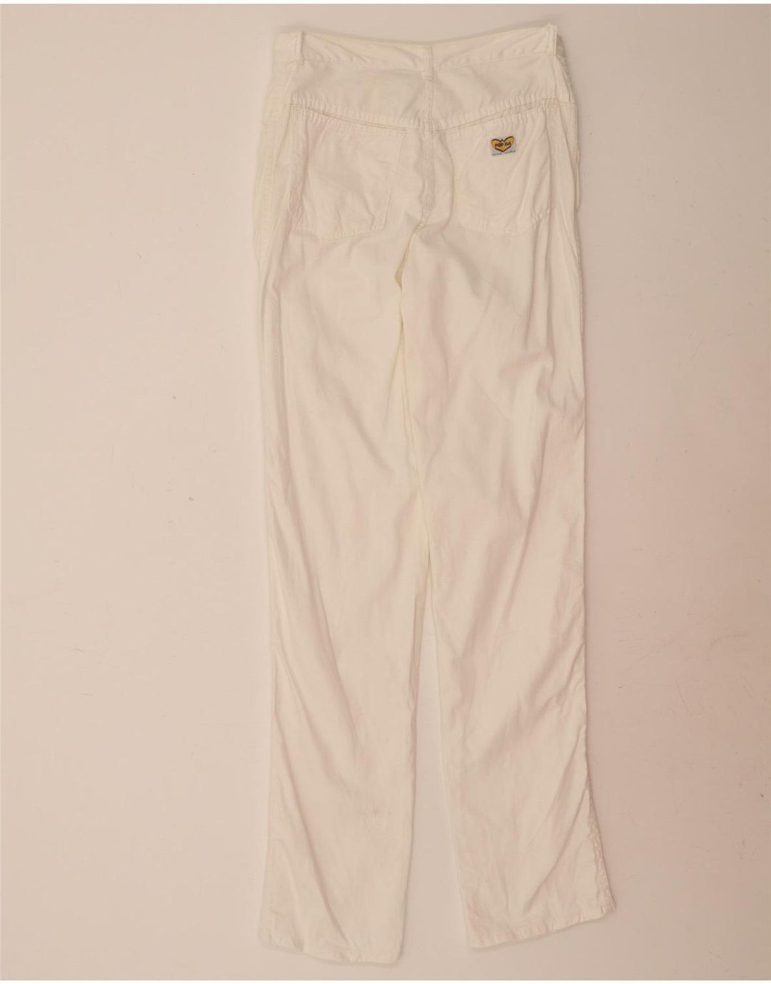 POP 84 Womens Straight Casual Trousers W32 L34 White Vintage POP 84 and Second-Hand POP 84 from Messina Hembry 
