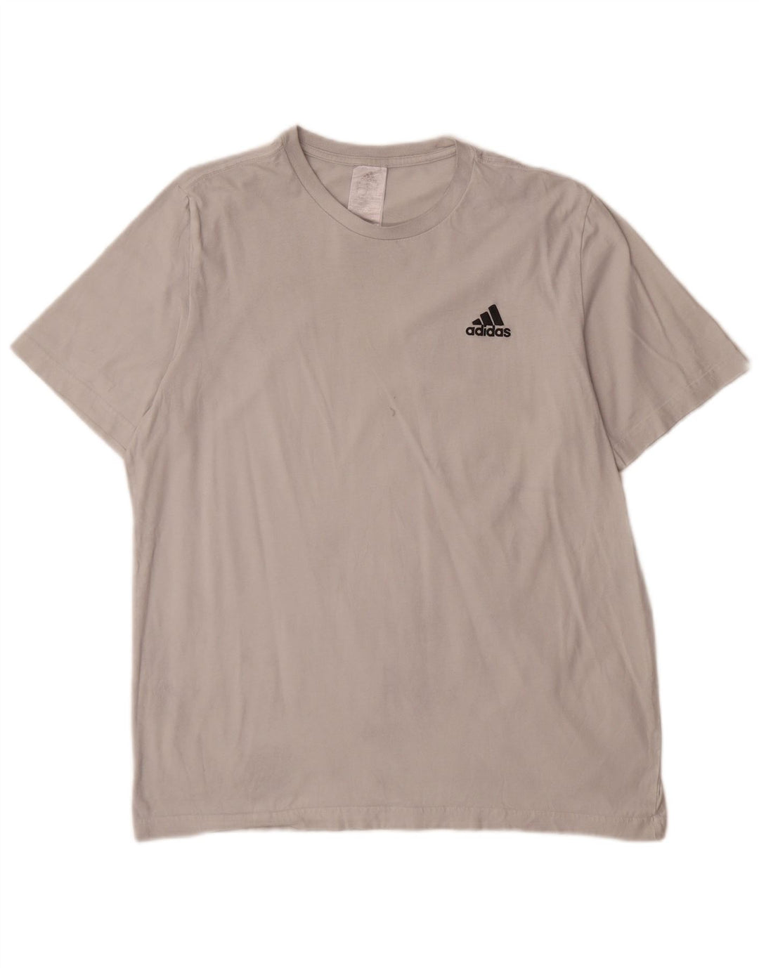 Adidas Mens T-Shirt Top Large White Cotton