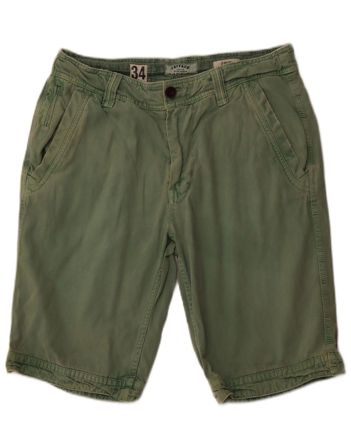 FAT FACE Mens Chino Shorts W34 Large Green Cotton