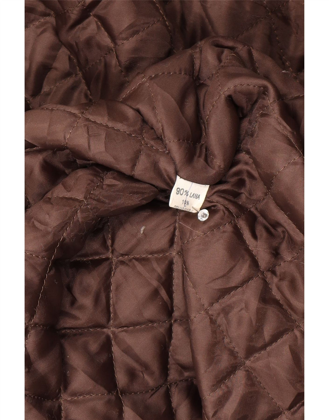 Vintage Womens Overcoat UK 14 Medium Brown Wool