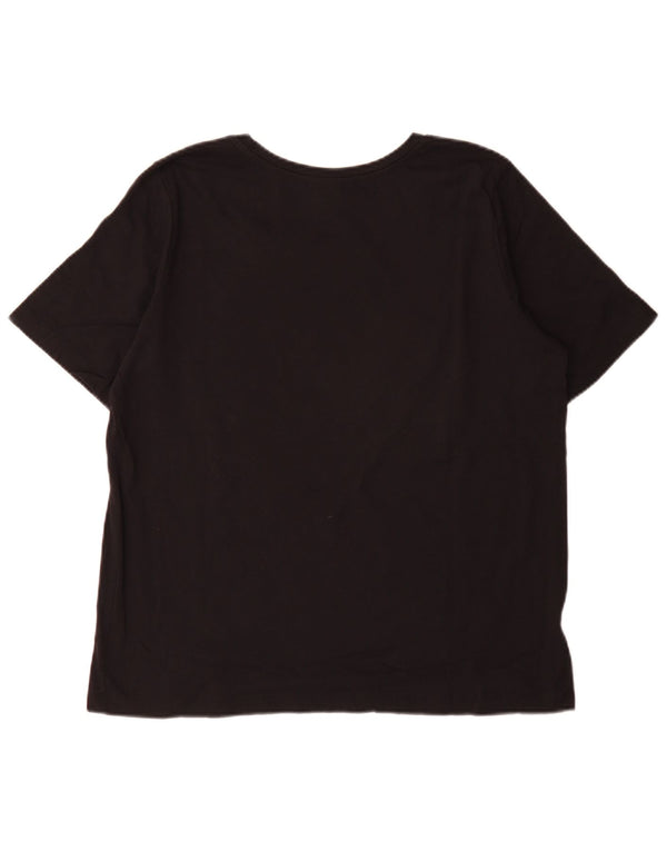 Champion Mens T-Shirt Top Large Black