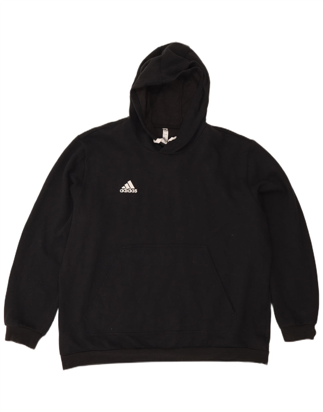 ADIDAS Mens Hoodie Jumper 2XL Black Cotton