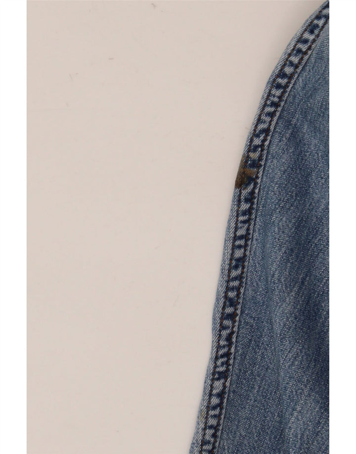 Carrera Mens Western Denim Shirt 2XL Blue Cotton Classic