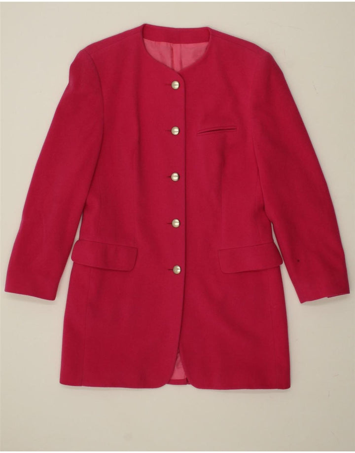 BETTY BARCLAY Womens Longline 5 Button Blazer Jacket UK 12 Medium  Pink Vintage Betty Barclay and Second-Hand Betty Barclay from Messina Hembry 