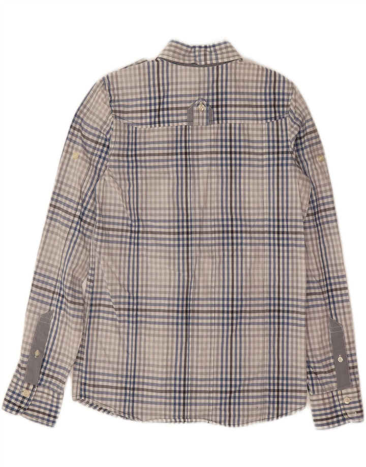 SISLEY Mens Shirt Small Blue Check Vintage Sisley and Second-Hand Sisley from Messina Hembry 