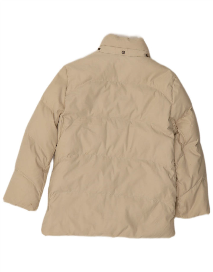 Diadora Girls Oversized Padded Jacket 9-10 Years Large Beige Polyester
