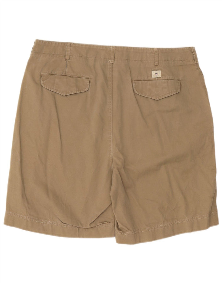 Gant Mens Bermuda Chino Shorts W36 Large Beige Cotton