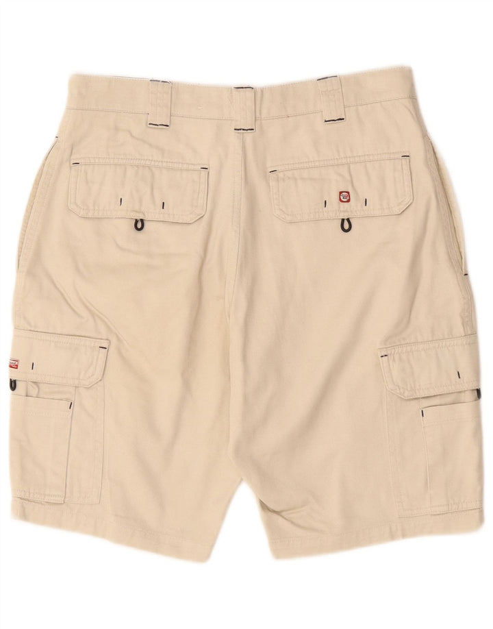 Brugi Mens Cargo Shorts W28 Small  Beige Cotton