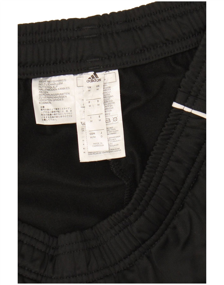 ADIDAS Mens Tracksuit Trousers Joggers Medium Black Polyester
