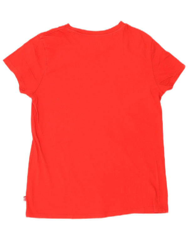 Levi's Womens Graphic T-Shirt Top UK 10 Small Red
