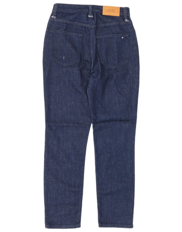 Tommy Hilfiger Womens Cigarette Slim Jeans W27 L28 Navy Blue