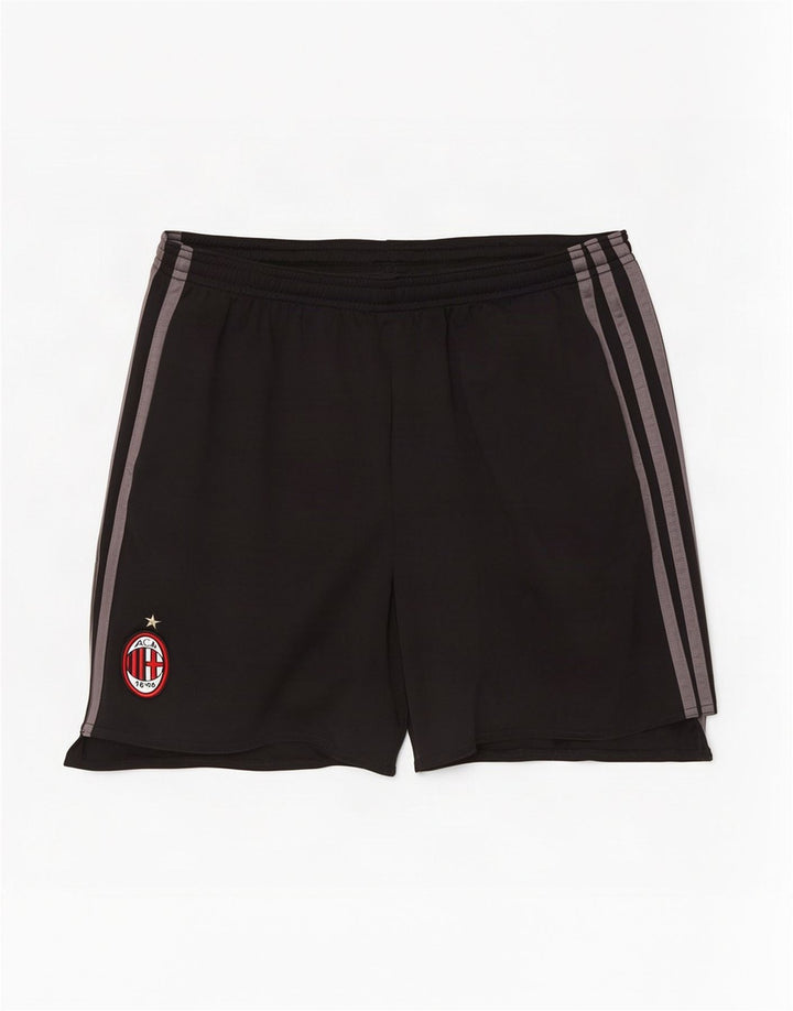 Adidas Mens AC Milan Sport Shorts Medium Black Polyester