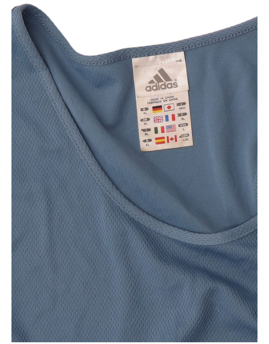 Adidas Mens Vest Top XL Blue Polyester