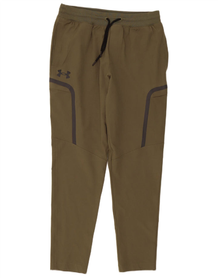 Under Armour Mens Tracksuit Trousers Large  Khaki Polyester