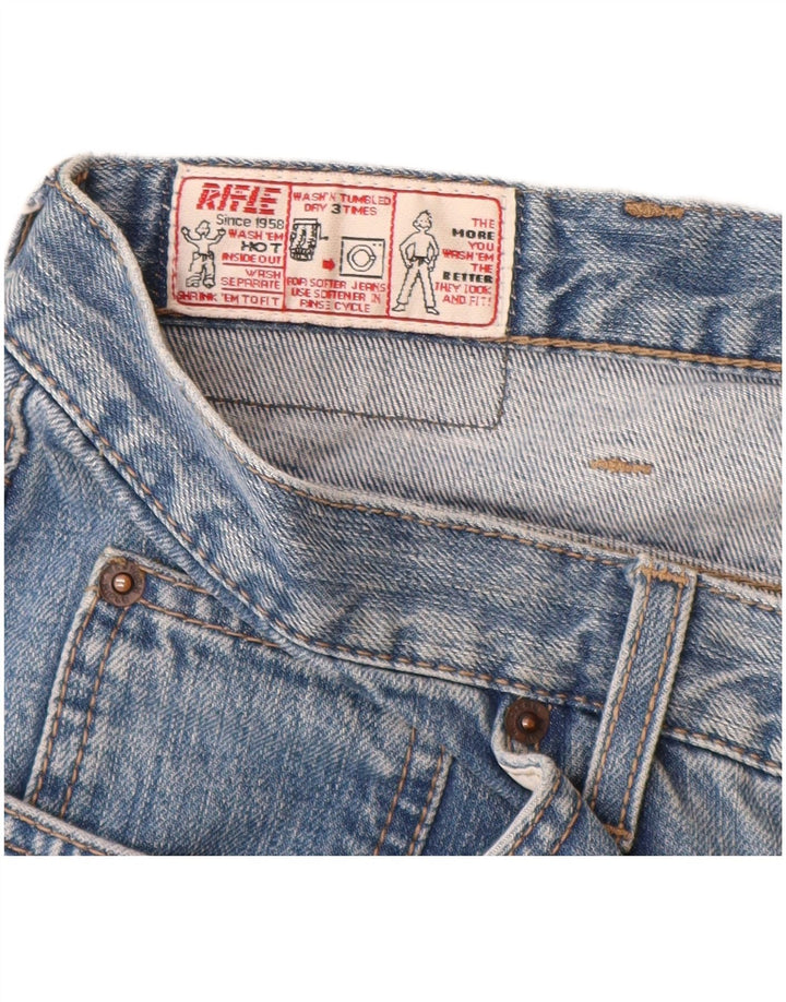 Rifle Mens Straight Jeans W38 L30  Blue