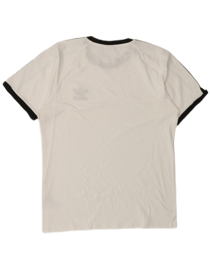 ADIDAS Mens T-Shirt Top XS White Cotton