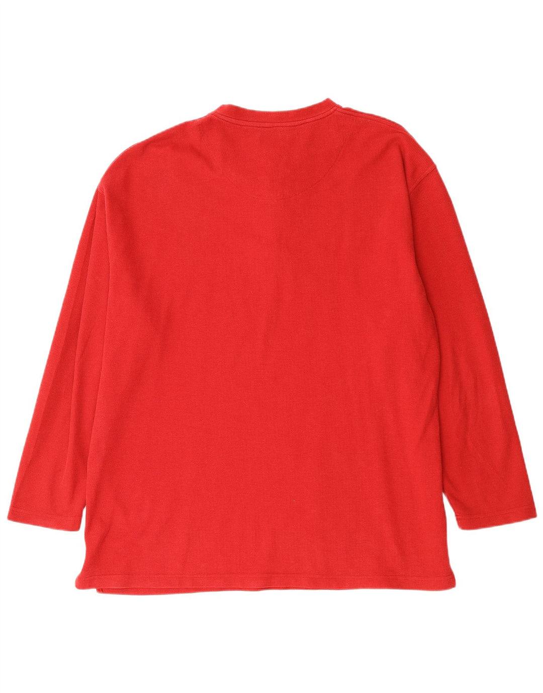 IZOD Mens Sleepwear Top Long Sleeve XL Red Cotton