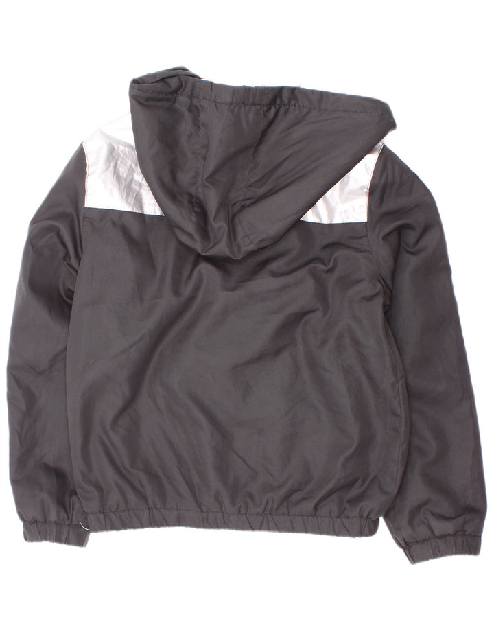 Dkny Boys Graphic Windbreaker Jacket 7-8 Years Small Black Colourblock
