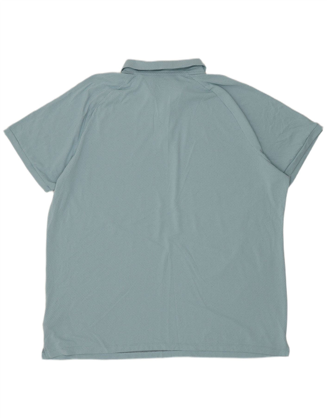 NIKE Mens Polo Shirt 2XL Blue Striped Polyester