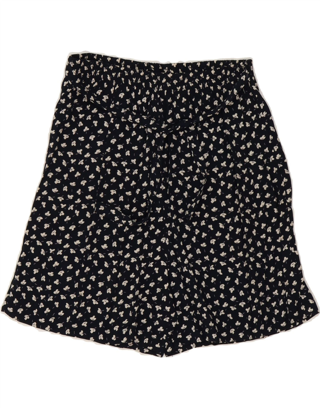 C&A Womens Casual Shorts W28 Medium Navy Blue Floral Rayon Vintage C&A and Second-Hand C&A from Messina Hembry 