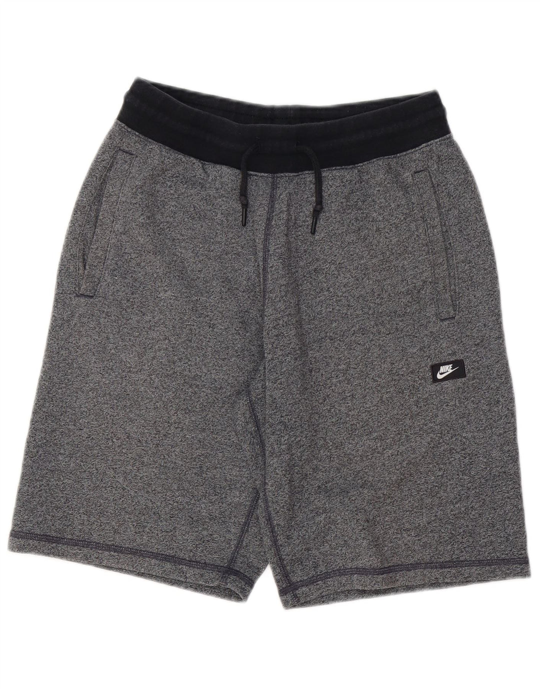 NIKE Mens Sport Shorts Small Grey Flecked Cotton