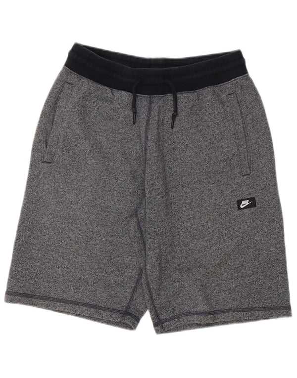 NIKE Mens Sport Shorts Small Grey Flecked Cotton