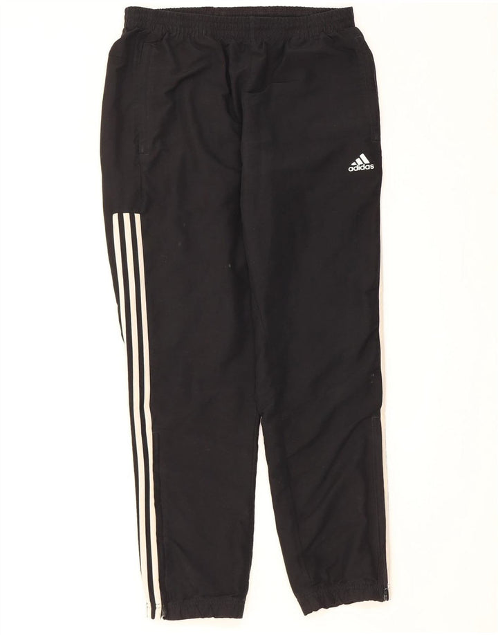Adidas Mens Tracksuit Trousers Joggers Medium Black Colourblock Polyester