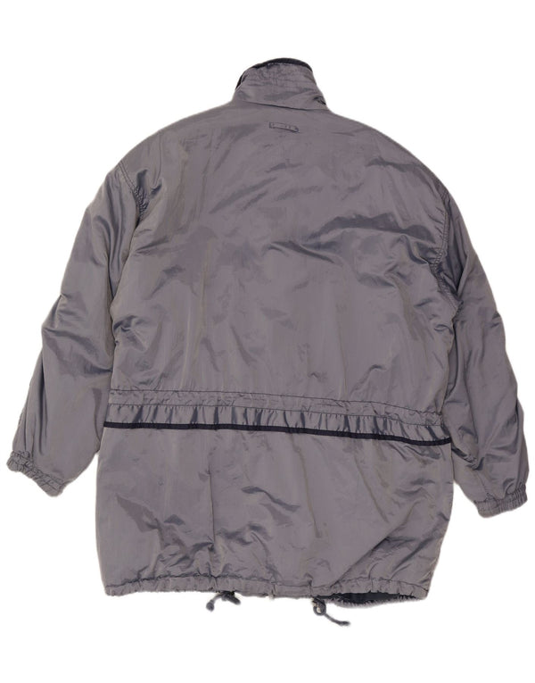 SKILA Mens Windbreaker Jacket UK 46 3XL Blue Acrylic