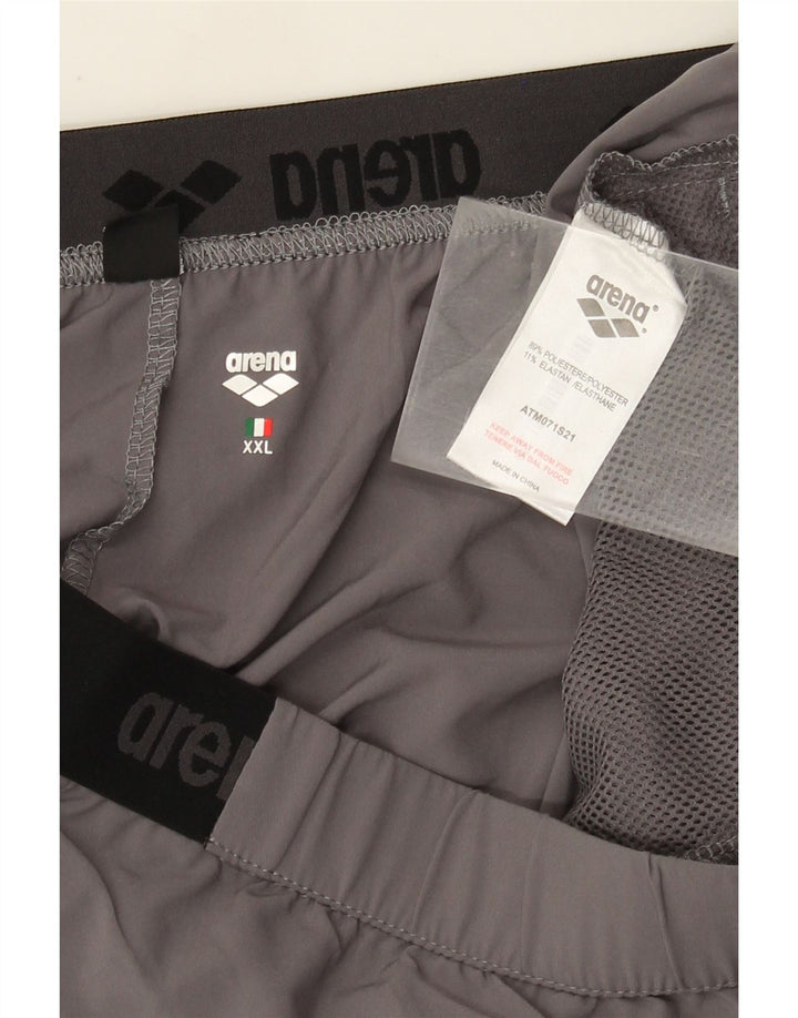 Arena Mens Sport Shorts 2XL  Grey Polyester