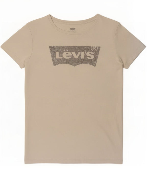Levi's Womens Graphic T-Shirt Top UK 14 Large White