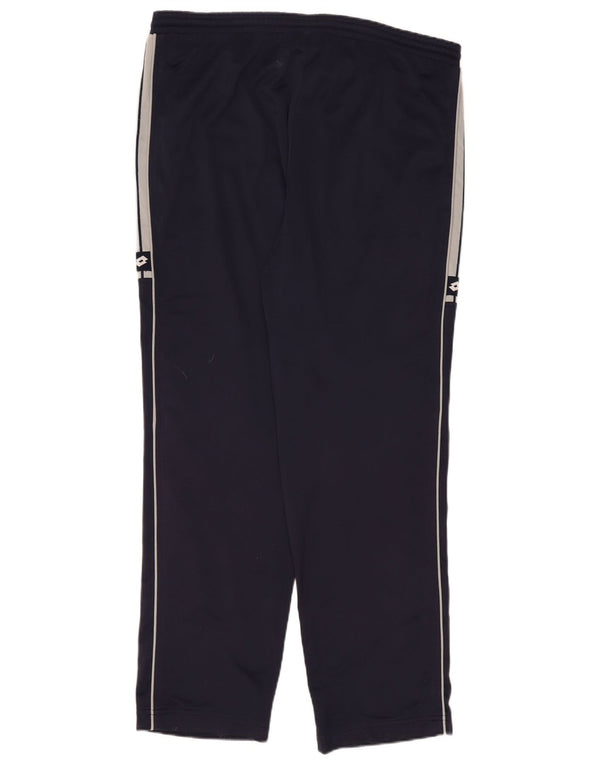 Lotto Mens Tracksuit Trousers XL Navy Blue Colourblock