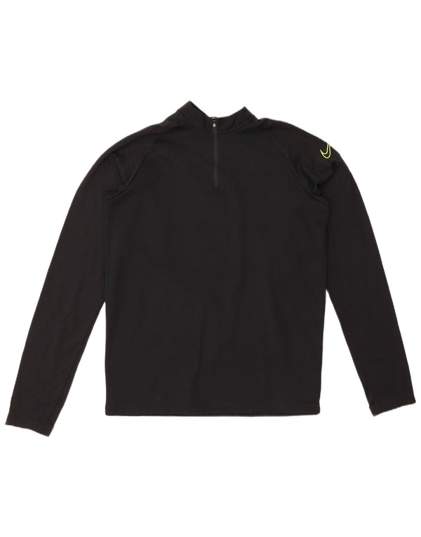 NIKE Boys Dri Fit Graphic Pullover Tracksuit Top 13-14 Years XL Black