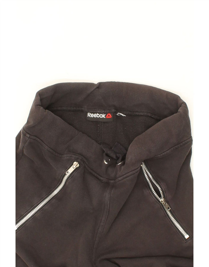 REEBOK Womens Tracksuit Trousers Joggers UK 12 Medium  Black Vintage Reebok and Second-Hand Reebok from Messina Hembry 