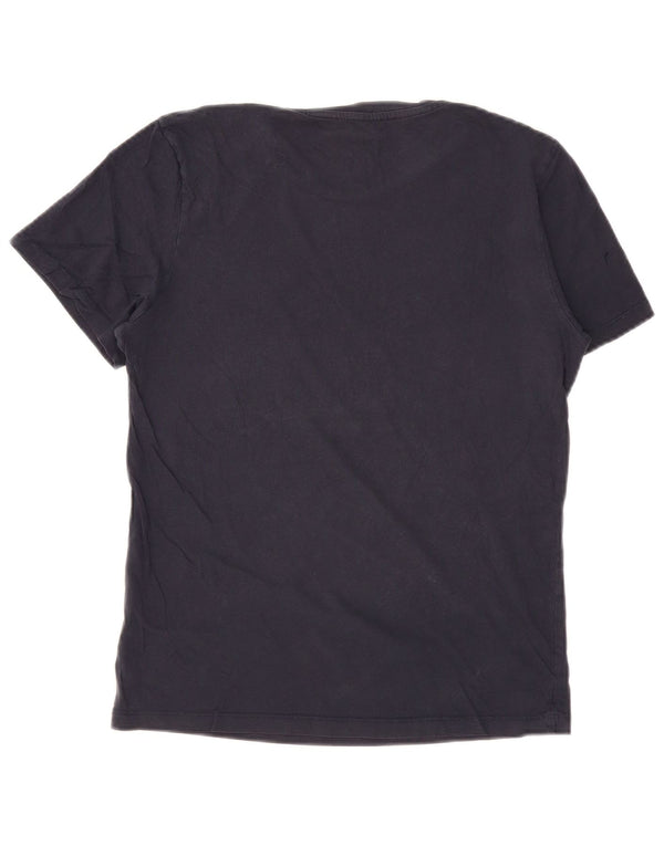 JACK & JONES Mens T-Shirt Top XS Navy Blue Cotton