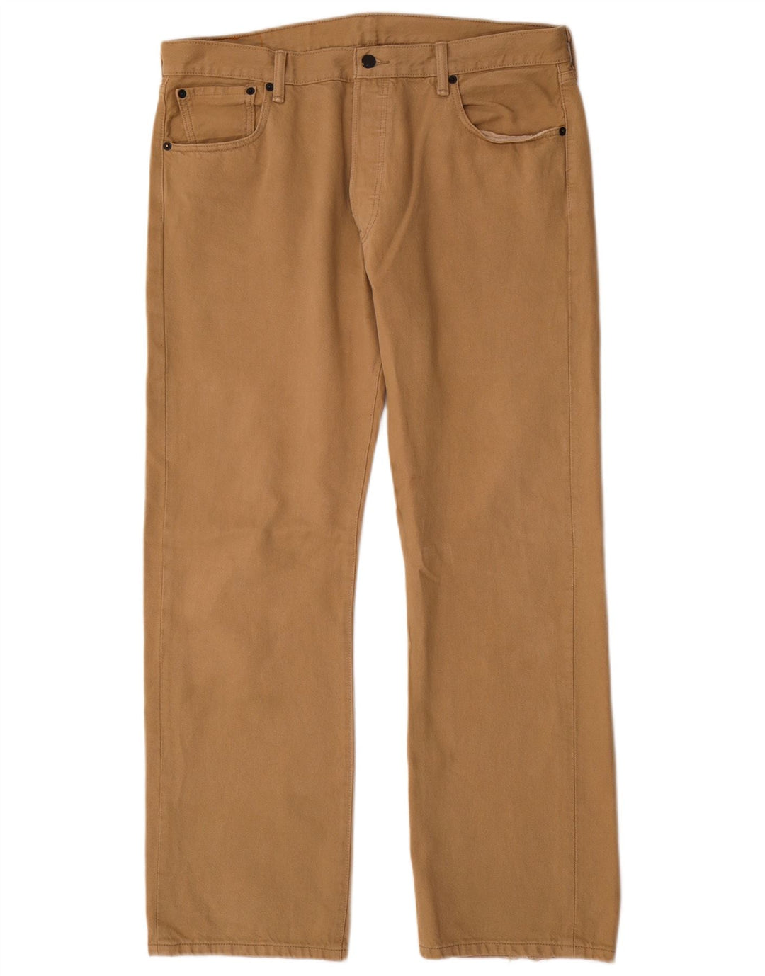 Levi's Mens 501 Straight Jeans W36 L30 Beige Cotton