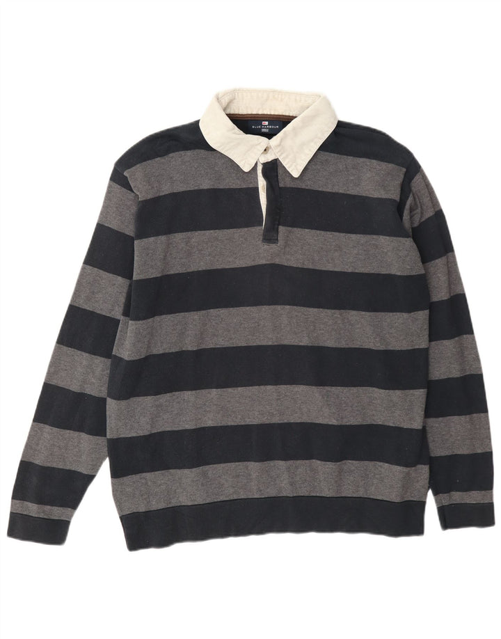 Marks & Spencer Mens Blue Harbour Polo Neck Jumper Sweater Medium Black