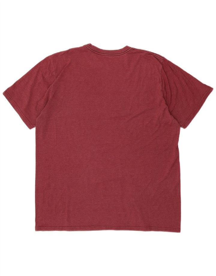 CONVERSE Mens Chuck Taylor Graphic T-Shirt Top Medium Maroon