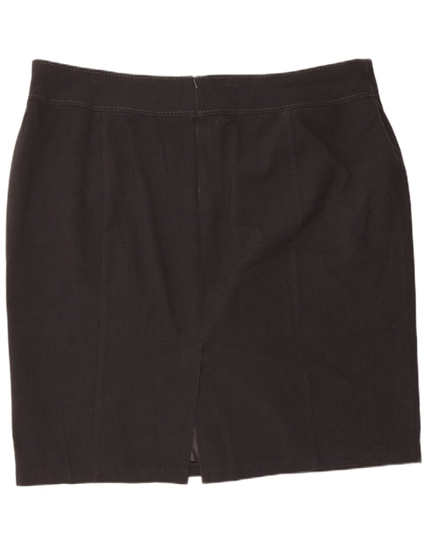 MARKS & SPENCER Womens Pencil Skirt UK 26 5XL Black Polyester