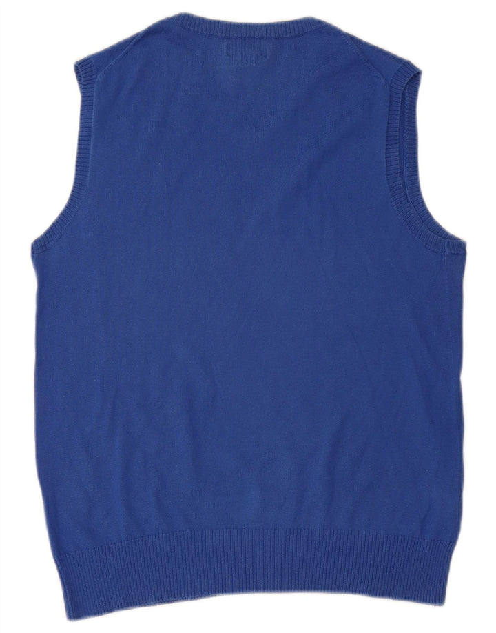 POLO RALPH LAUREN Boys Vest Tank Top 14-15 Years Large Blue Cotton