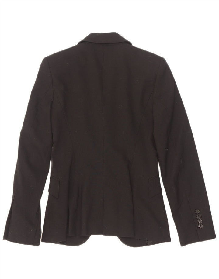 Zara Womens 1 Button Blazer Jacket EU 34 2XS Black