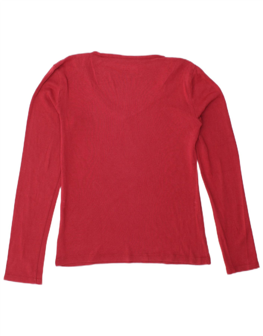 TOMMY HILFIGER Womens Top Long Sleeve UK 10 Small Red