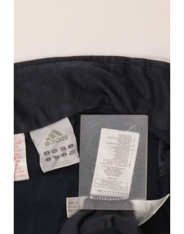 ADIDAS Boys Graphic Tracksuit Top Jacket 13-14 Years Navy Blue Camouflage